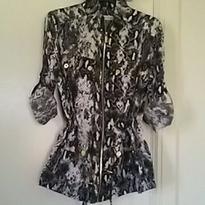 Jacket black & White